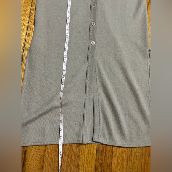 Vintage Express Womens Beige Button-Down V-Neck Sleeveless Maxi Dress Size Small - Picture 10 of 10